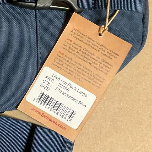 Fjallraven Ulvo Large 4L Hip Pack Blue - Picture 7 of 12